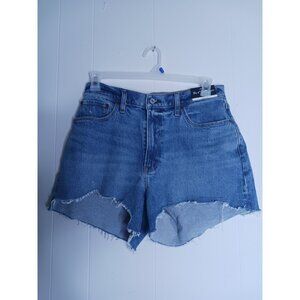NWT Abercrombie & Fitch Mom High-Rise Denim Jean Shorts Women's Size 10 (30x4)